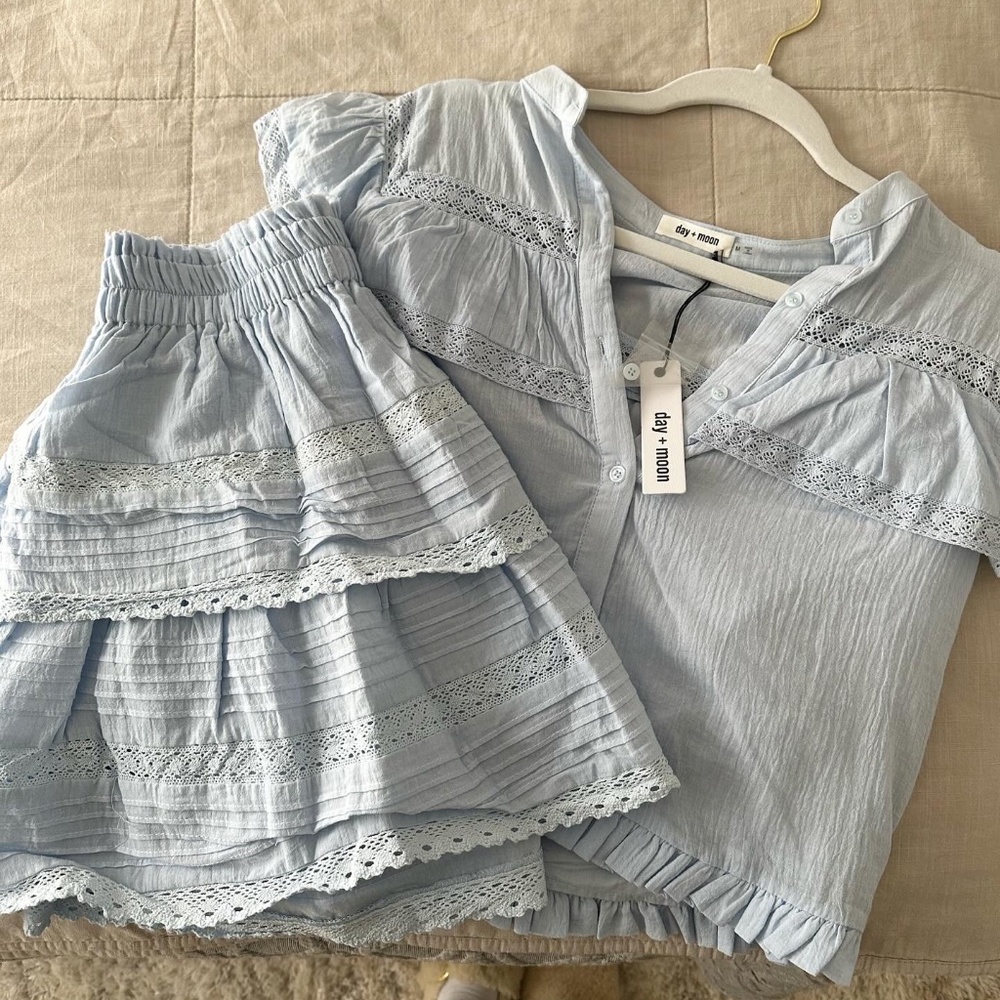 Day + Moon Light Blue Set